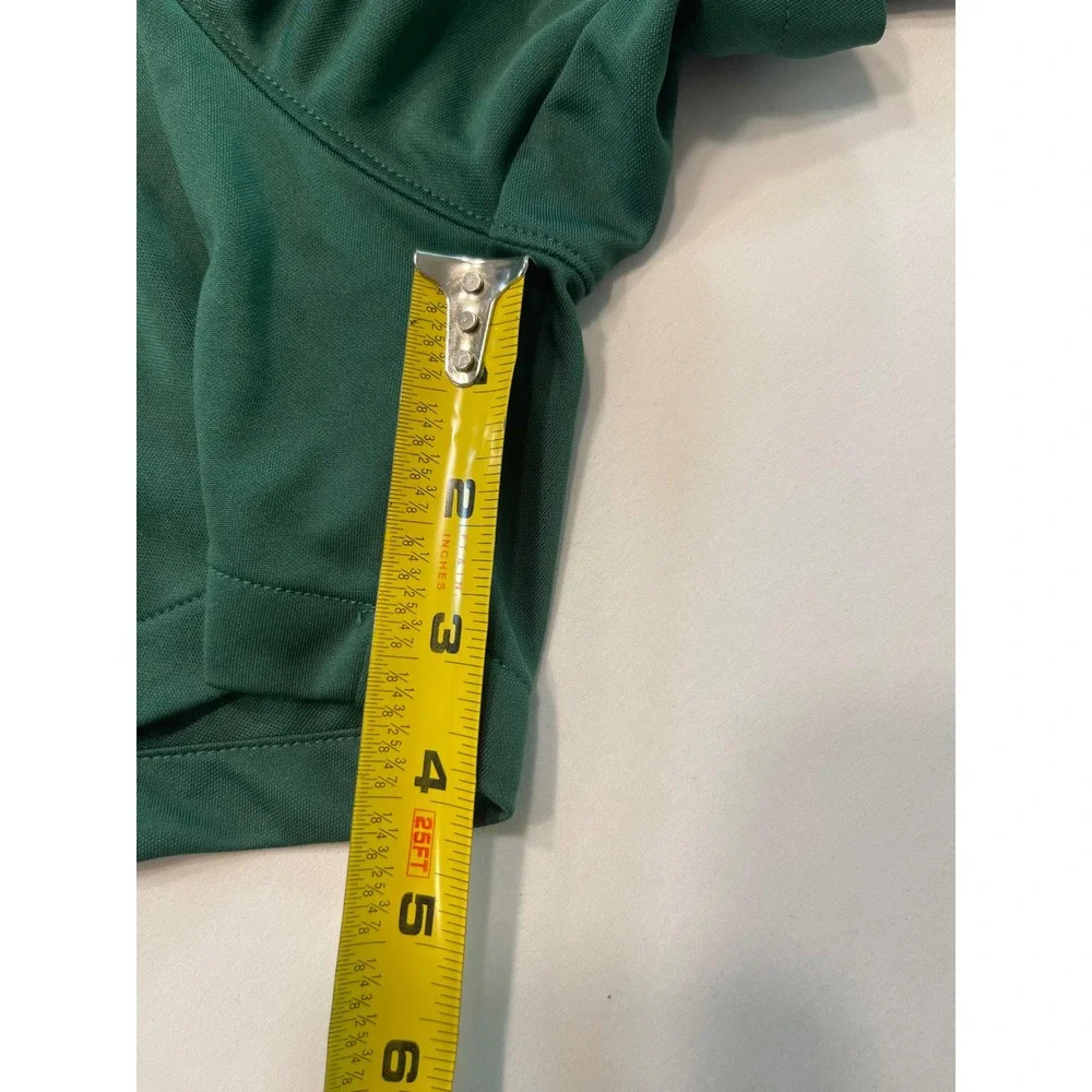 Nike Dri-FIT Women Athletic Shorts Forest Green White Mesh Trim Small